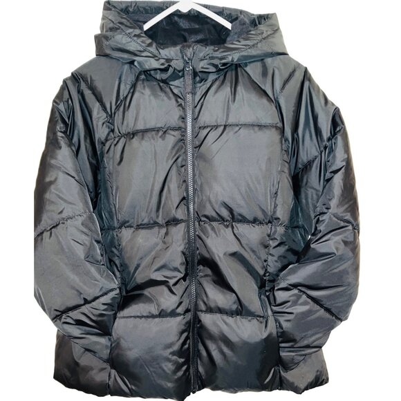 Swiss Tech Black Womens jacket/coat Pockets Fleece Lining/ Hooded XL NWOT - Picture 1 of 4